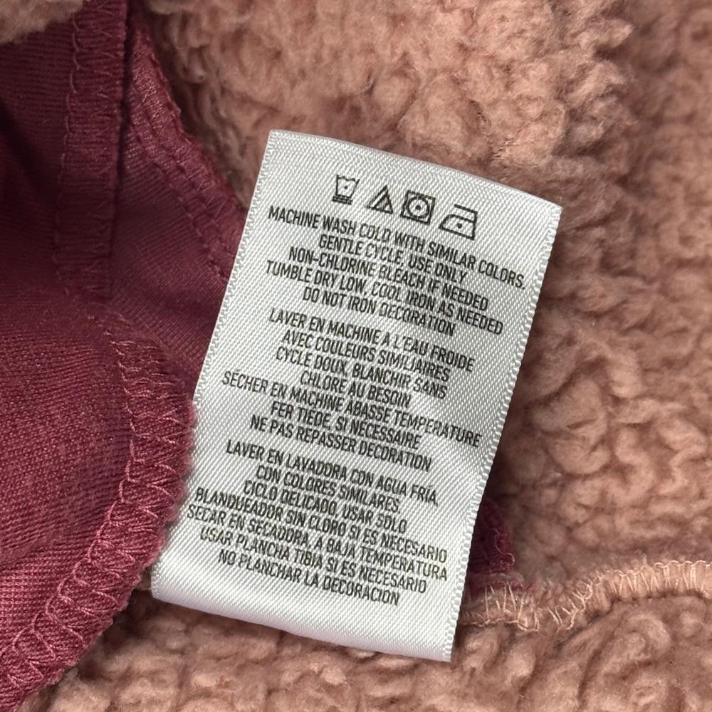 Spyder Pink Sherpa Fleece Pullover Womens Medium Snap Cozy Jacket M - Picture 7 of 7